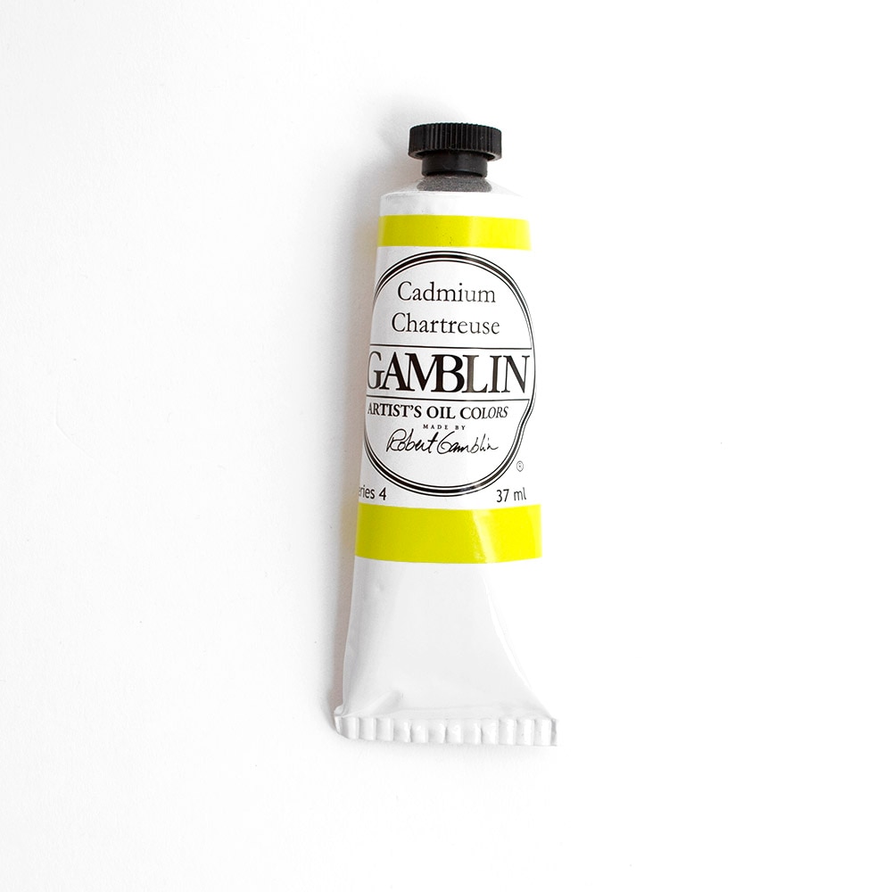 Gamblin, Oil, Art & School, Artist Grade, Paint, 37ml, 45670, Cadmium Chartreuse